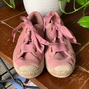 UGG pink suede sneakers